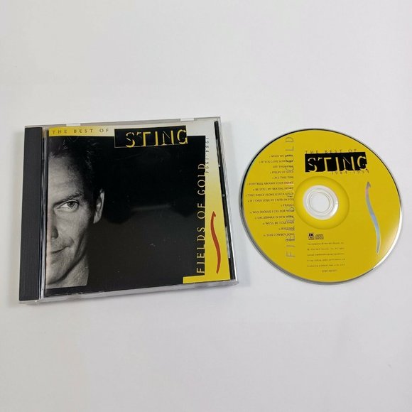 🔥4/$20 The Best Of Sting CD Fields Of Gold 1984-1994 -Vintage  *MINIMAL WEAR - Picture 4 of 13
